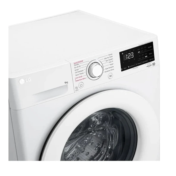 LG F4V3VYW3WE 9 Kg 1400 Devir Beyaz Çamaşır Makinesi - 3