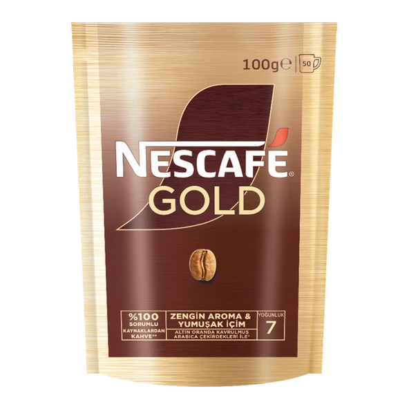 Nescafe Gold Ekonomik Paket Kahve 100 Gr 2 Adet