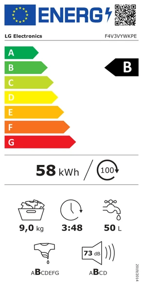 LG F4V3VYWKPE 9 Kg 1400 Devir Gümüş Çamaşır Makinesi - 2