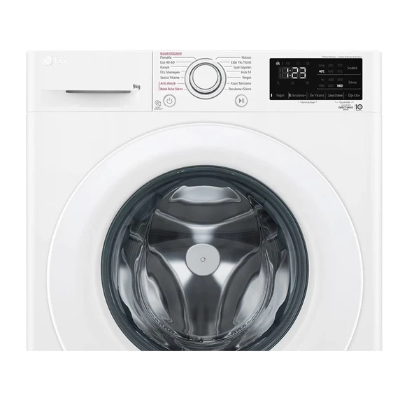 LG F4V3VYW3WE 9 Kg 1400 Devir Beyaz Çamaşır Makinesi - 6