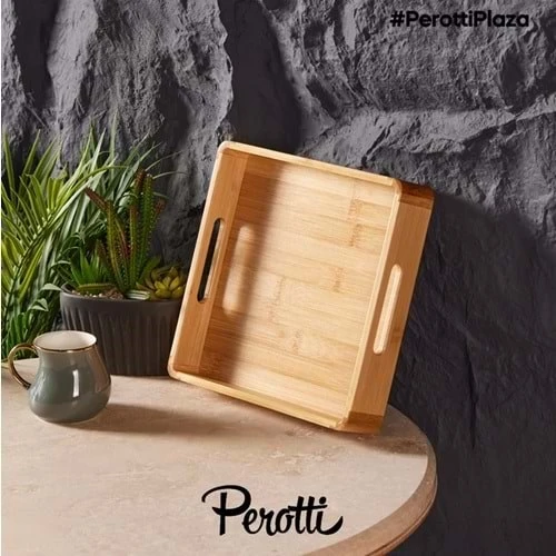Perotti 14658 Bamboo 24x24 Kare Tepsi