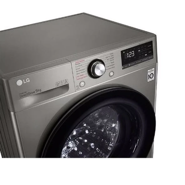 LG F4V3VYWKPE 9 Kg 1400 Devir Gümüş Çamaşır Makinesi - 6
