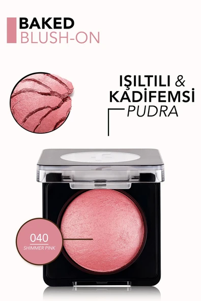 Baked Blush-on Yüksek Pigmentli & Doğal Işıltılı Fırınlanmış Allık - 6