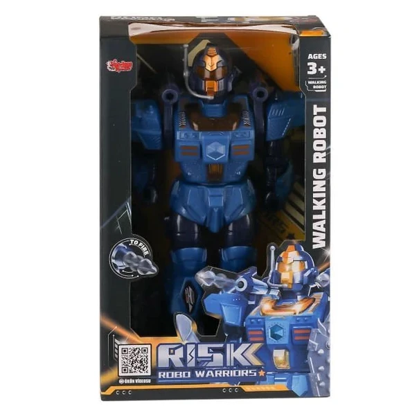 30 cm Sesli Işıklı Hareketli Roket Atan Pilli Robot 5156 - 1