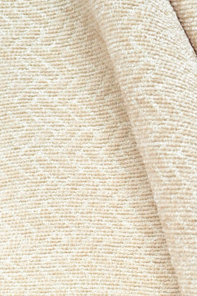 Jakarlı Şönil Koltuk Örtüsü  | Çekyat Örtüsü | Koltuk Şalı 175x300 Kaymaz Krem - Resim 4