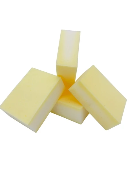 Contacall 4 Adet Temizlik Süngeri Sıva Süngeri Sarı Sünger 18x14 mm Yüzey Alanı 6 mm Kalınlık