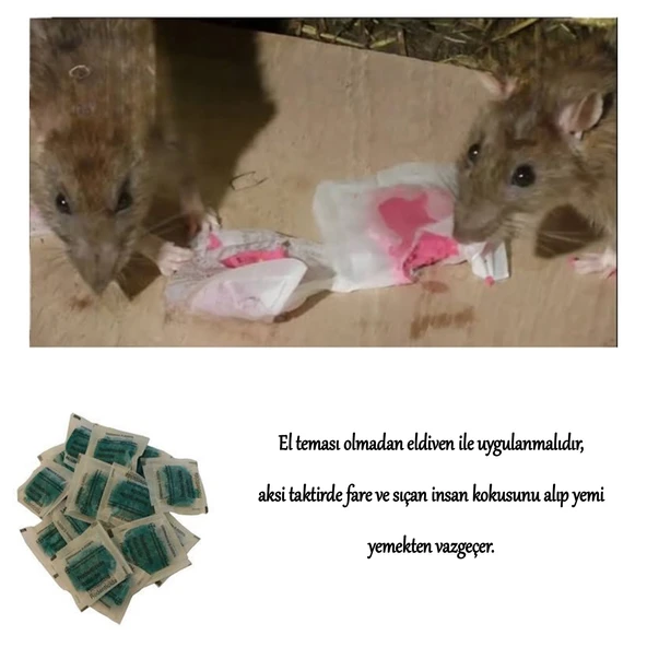 Haşere Böcek Fare Sıçan Zehiri Katı Pasta 100 gr Hazır Zehirli Katı Yiyecek 1 Adet - 5