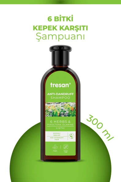 6 Bitki Kepek Karşıtı Bakım Şampuanı 300 ml K.ağacı Özlü Saç Toniği 125 Ml. - 2