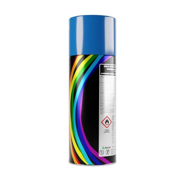 Genç Sprey Boya Düz Renkler 5017 Boncuk Mavi 400 ml - 4