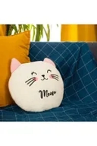 SOZZY Sevimli Kedi Peluş Yastık - 3