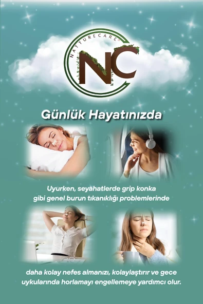 NattureCare Yeni Nesil Nefes Almaya Yardımcı Ve Horlamayı Azaltan Burun Bandı 10'Lu 66*19  SEFFAF - 6