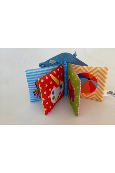 SOZZY TOYS Sozzytoys Gergedan Hikaye Kitabım, Hışırtılı Kitap - Nakışlı - 4