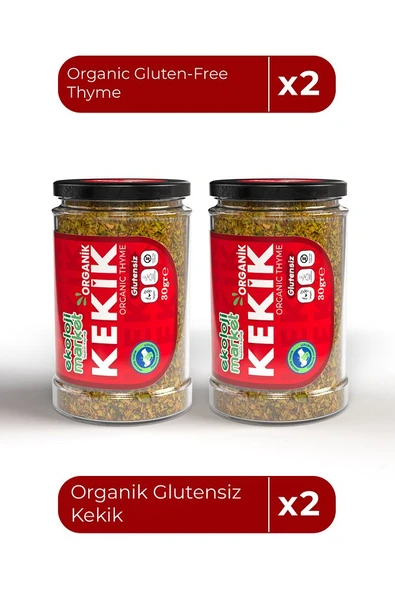 Organik Glutensiz Kekik 30 Gr x2 / Organic Gluten-Free Thyme 30 Gr x2