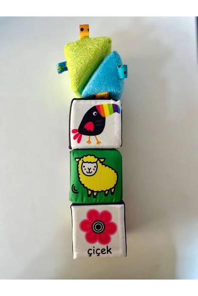 DO RE Mİ OYUNCAK VE HEDİYELİK Sozzy Toys Eğitici Çıngıraklı Renkli Küpler Szy241 - 3