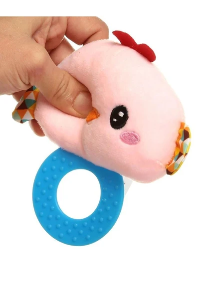 SOZZY Toys Çıngıraklı Dişlik Civcivim Szy211 - Pembe - 2