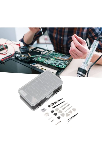 Profesyonel 115 Parça Tornavida Tamir Seti, Bilgisayar, Telefon , Tablet ve Saat Tamir Kiti - 3