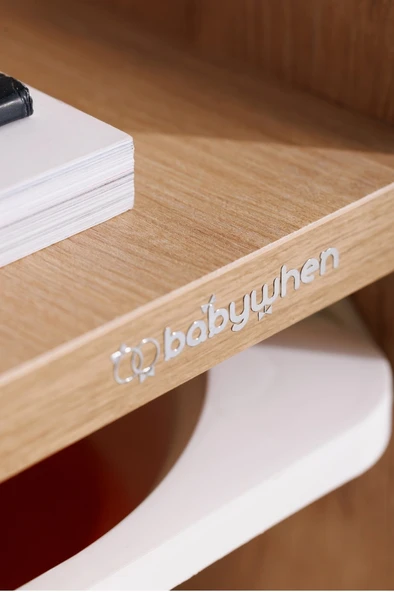 Babywhen Oyuncak Dolabı 6 Raflı Ahşap - 5