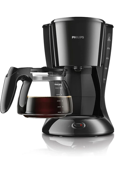 Philips HD7461/20 Kahve Makinesi, 1.2 L Cam Sürahili, Makinede Yıkanabilir, 1000 W, Siyah