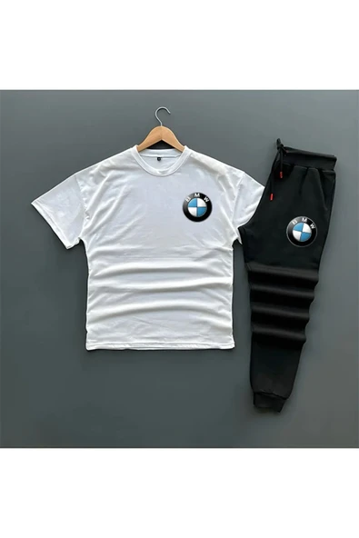 YENİ SEZON OVERSİZE TSHIRT VE EŞOFMAN ALTI BMW BASKILI 2'Lİ TAKIM