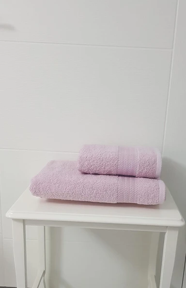 %100 Pamuk Havlu 2 li Set ( 1 Adet 70X140 Banyo Havlusu + 1 Adet 50X90 El Yüz Havlusu)