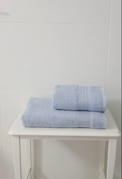 %100 Pamuk Havlu 2 li Set ( 1 Adet 70X140 Banyo Havlusu + 1 Adet 50X90 El Yüz Havlusu) - 5