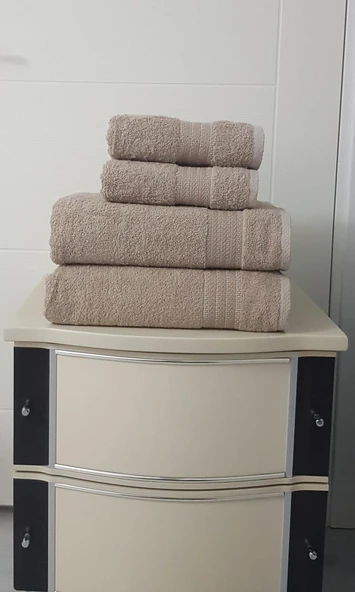 %100 Pamuk Havlu 2 li Set ( 1 Adet 70X140 Banyo Havlusu + 1 Adet 50X90 El Yüz Havlusu) - 7