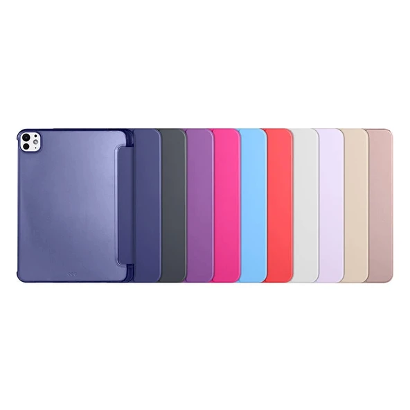 iPad Pro 11 2024 Smart Cover Kalem Bölmeli Standlı 1-1 Kılıf - Resim 9