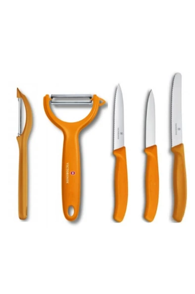 Victorinox Turuncu 5 Li Soyma Ve Soyacak Seti