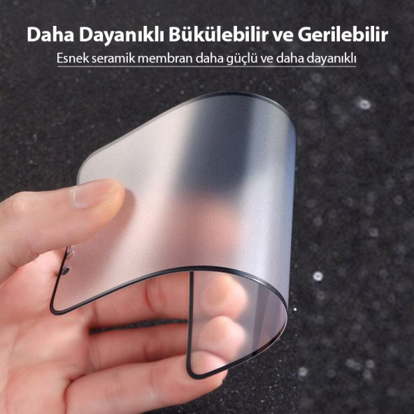 Bufalo Xiaomi Poco M3 Ekran Koruyucu Seramik MAT Nano 9D Tam Kaplama Siyah - 8
