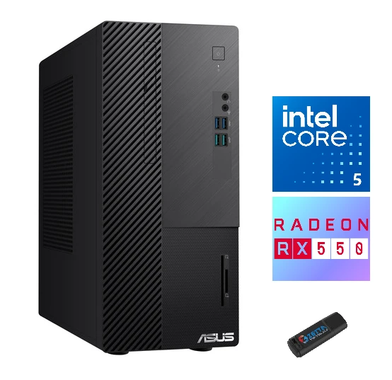 Asus WS500MERX-5135000020 Intel Core I5 13500 8gb 2tb SSD 4GB/RX550 Freedos Masaüstü Bilgisayar WS500MERXF04+ZETTAUSBBELLEK