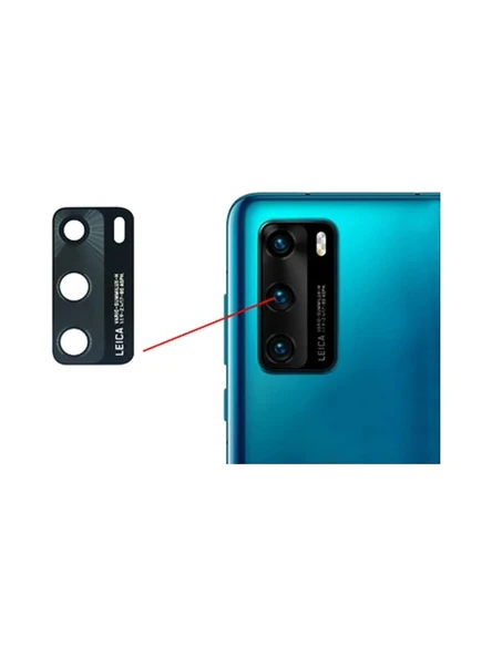 Huawei P40 Pro Arka Kamera Camı Lens Yapışkanlı