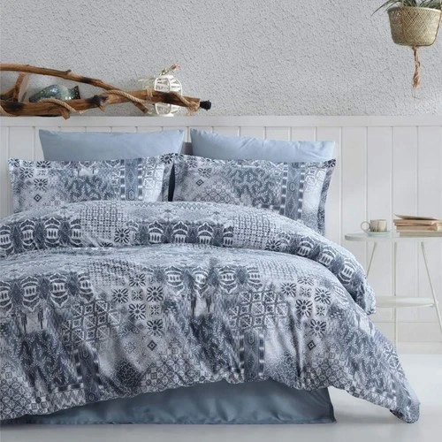 Clasy Tek Kişilik Nevresim Takımı Pava Lacivert ürün görseli