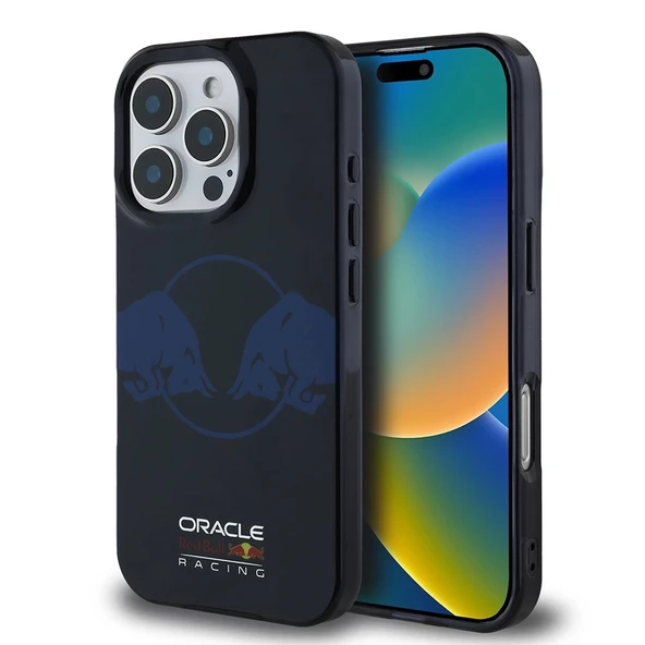 Apple iPhone 16 Pro Kılıf Redbull Orjinal Lisanslı M-safe Şarj Özellikli IML Çift Boğa Baskılı Sert PC  Kapak - Resim 7