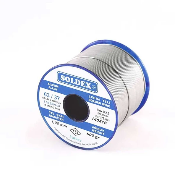 63-37 Lehim Teli 200 Gr 1,2 mm, Sn:63 - Pb:37 TdrTR