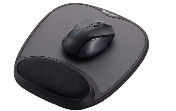 Kensington Comfort Gel Mouse Pad with Wrist Rest - Black (K62386AM)