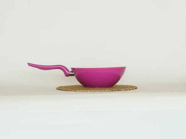 Bonera 24 Cm Fuşya Wok Tava - 3