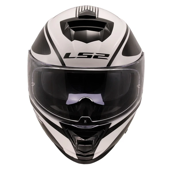 LS2 STORM 2 DODGER MAT SİYAH-BEYAZ KASK - 5