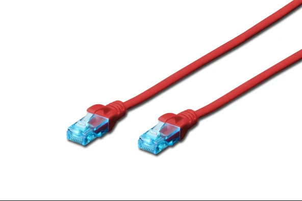Beek CAT. 5E Patch Kablo, UTP, 5 metre, AWG 26, Kırmızı Renk