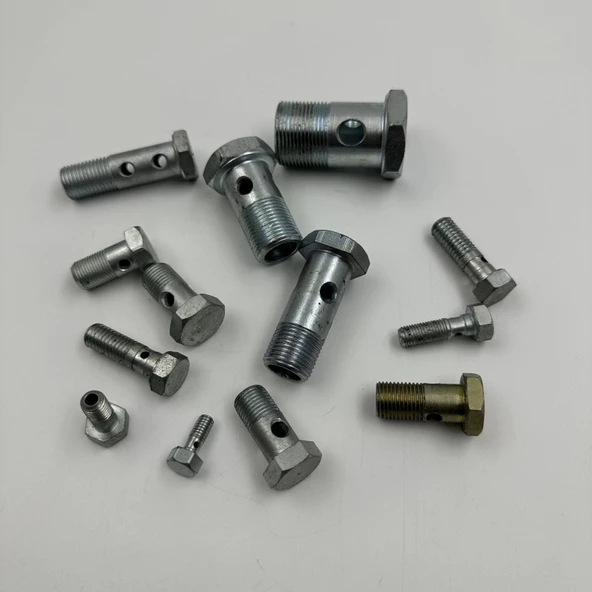 Delikli Mazot Civatası Orta M14x1.5 - Resim 5