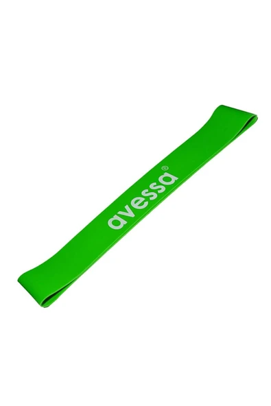 AVESSA LATEX AEROBİK BAND ORTA (285x30x1,15 mm) YEŞİL  LAB-20 Direnç Güç Aralığı: 2,5 KG - 4,5 KG