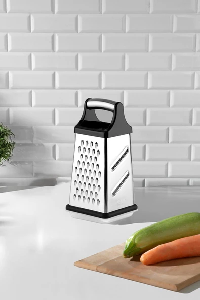 Nehir Paslanmaz Çelik Kare Hazneli Rende - Resim 7