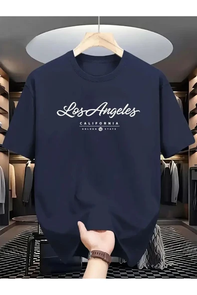 Los Angels GoldenState Baskılı Oversize Tshirt ürün görseli
