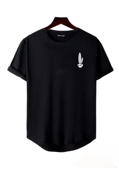 Kaktüs Baskılı Original Ünisex Yazlık T-shirt - 2