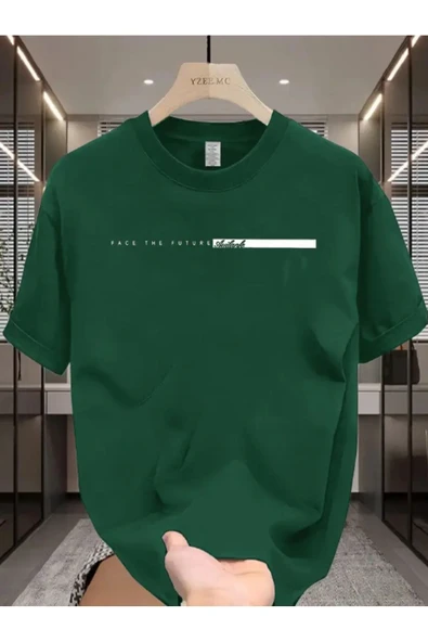 Face To Future Baskılı Oversize Tshirt - 1