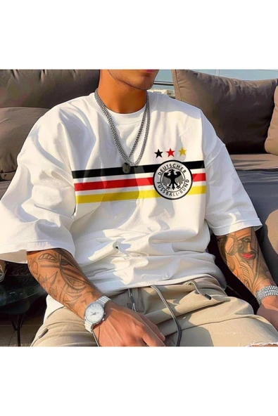 Almanya milli takım  tasarım Baskılı özel Unisex Tshirt