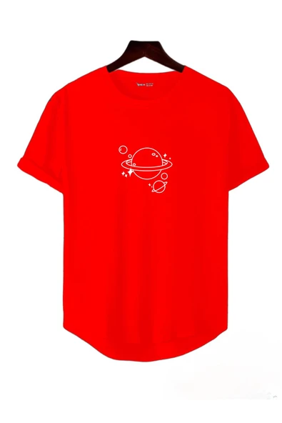 Gezegen Baskılı Original Ünisex Yazlık T-shirt ürün görseli