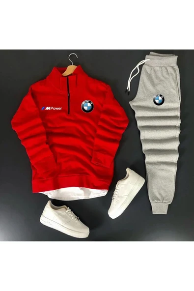 Eşofman Takımı Bmw Mpower Baskılı Unisex Eşofman Takımı 2'li set combin