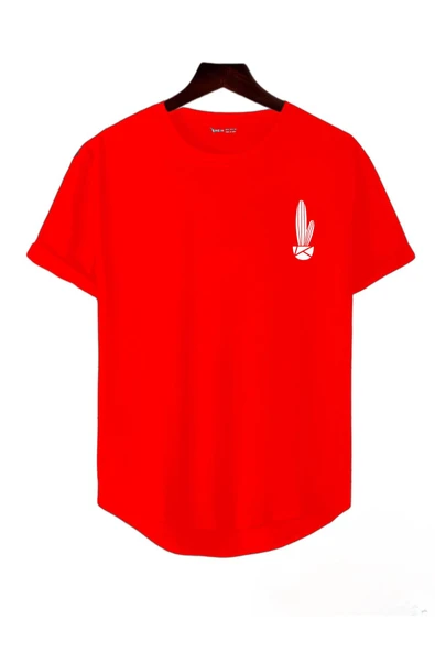 Kaktüs Baskılı Original Ünisex Yazlık T-shirt - 1