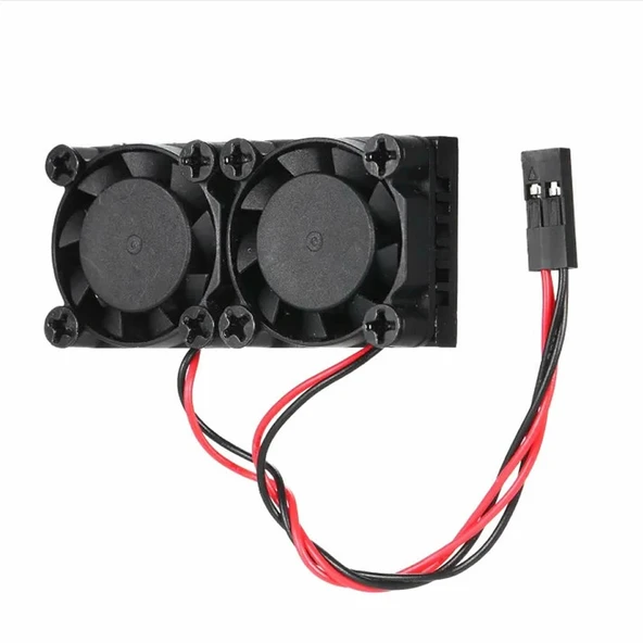 Raspberry Dual Fan Set Pi 4 3 B B+  2 Adet 9mm Alüminyum Blok Raspberry Dual Fan Set Pi 4 3 B B+  2 Adet 9mm Alüminyum Blok Çift Soğutma Fanı Isı Emici Dağıtıcı Sistem Termal Etiketli - Resim 6