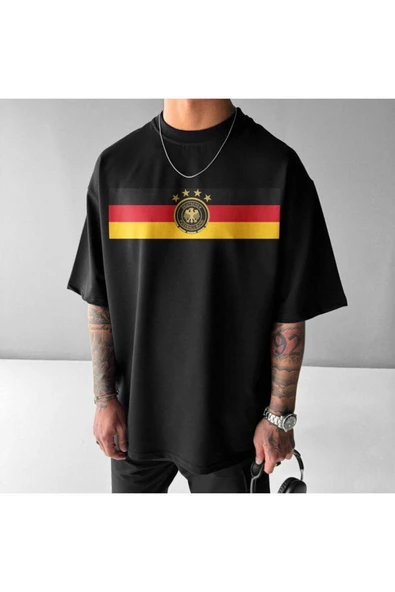 Almanya milli takım  tasarım Baskılı özel Unisex Tshirt ürün görseli